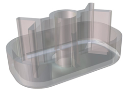 20mm End Cap for Bottom Rail (Venetians)