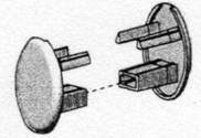 Oval End Caps Plastic (Rollers)